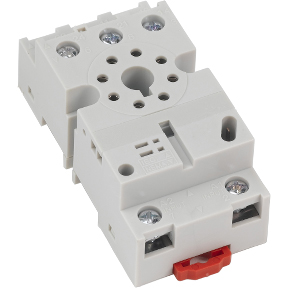 Schneider Electric Socket; 8-Blade; Screw Terminal; for KP12; KPD12; MPS; JCK11-19; JCK 31-39; JCK51-59; JCK60; JCK1 F; JCK3 F; JCK5 F Relays; DIN Rail or Panel Mount